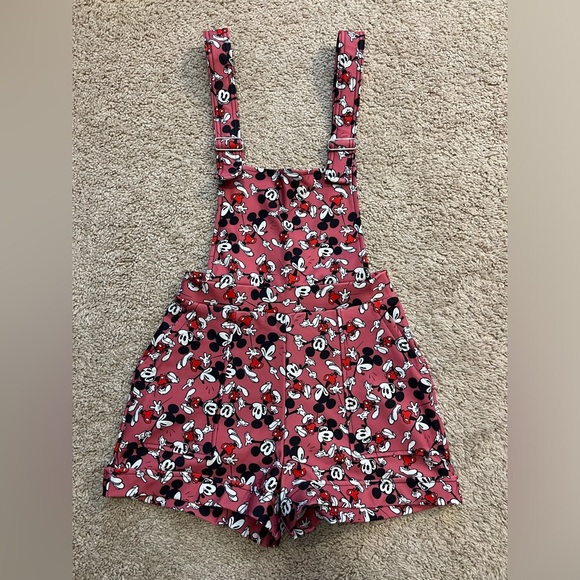 MICKEY MOUSE PINK OVERALLS SHORT NWT BLACKMILK BM SIZE SMALL DISNEY MICKEY MOUSE - Picture 4 of 12